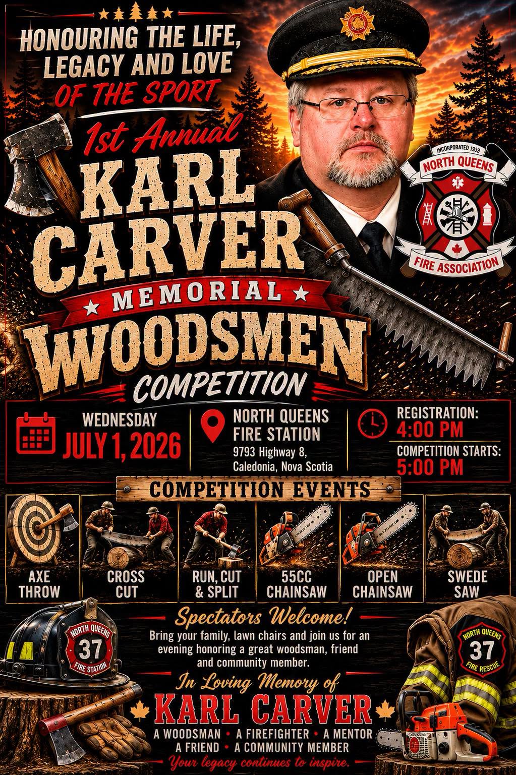 1st Annual Karl Carver Memorial Woodsmen Competition